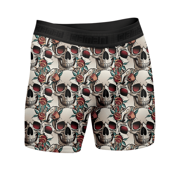 Cueca Boxer Long Estampa Digital Style Ciaman Caveira