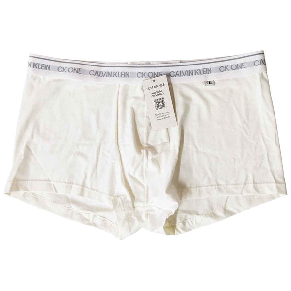 Calvin Klein Low Rise Trunk Organic Cotton Off White Underwear