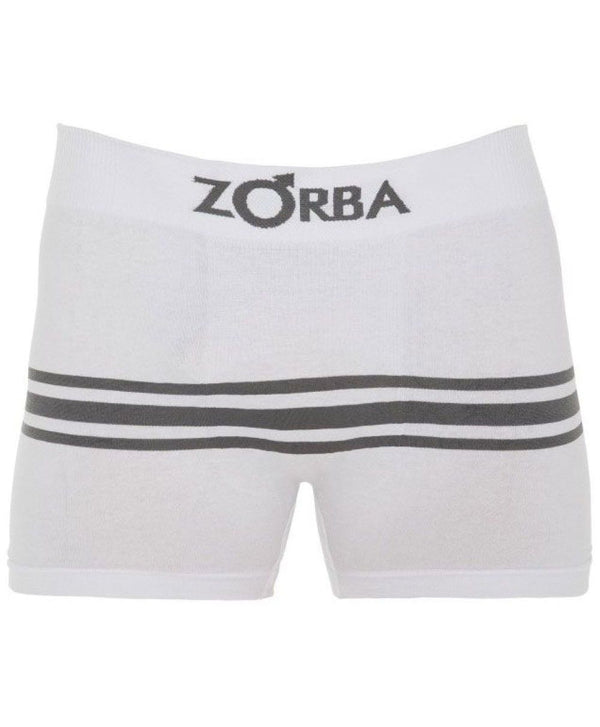 Zorba Seamless Stripes II Boxer Briefs S/ Cost White Cotton