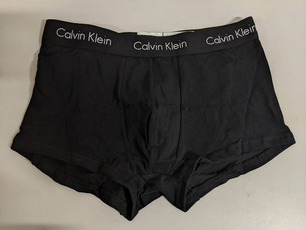 Kit 3 Cuecas Trunk Calvin Klein Life Algodão Black