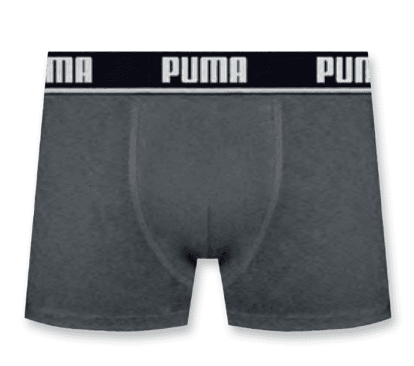 Puma Base Cotton Boxer Briefs Mixed Gray