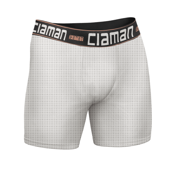 CIAMAN 2024 White Super Dry Breathable Long Boxer Briefs