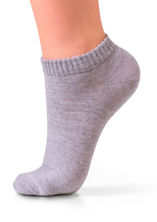 Lupo Gray Women's Short Sock 4572