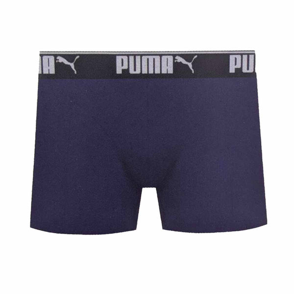 Cueca Boxer Puma Sport Dry Fit Poliamida Azul Marinho