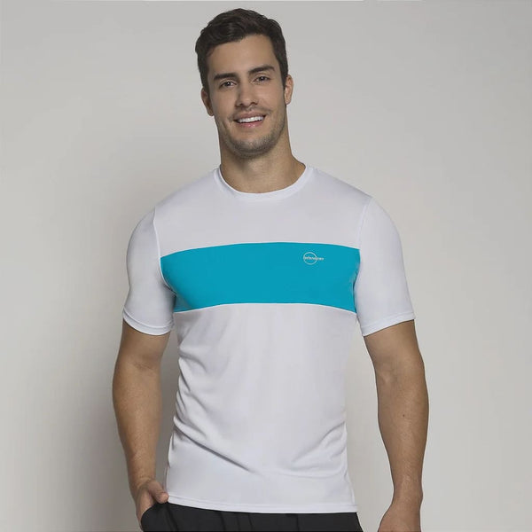 Selene Duo White/Blue Dry Fit T-Shirt