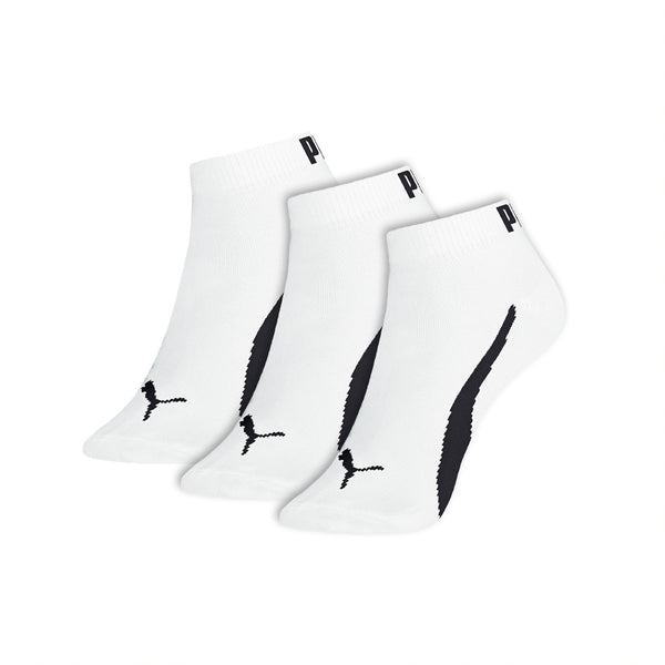 Kit 3 White Puma Faster Cotton Sneaker Socks