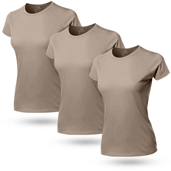 Kit 3 Tech T-shirt Raglan Feminina Modal UND® Nude