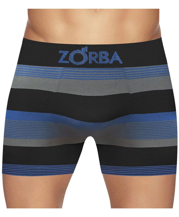 Cueca Boxer Zorba Seamless Listras New S/ Cost Alg Preta