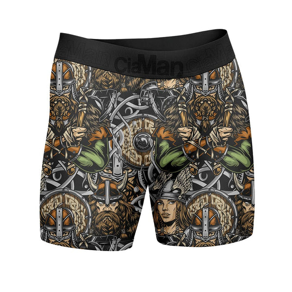 Cueca Boxer Long Estampa Digital Cia Man Vikings 2023