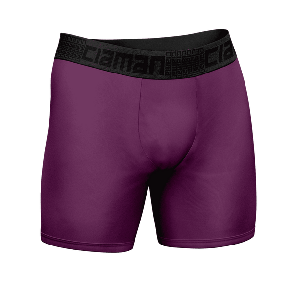 Cueca Boxer Tech Long CIAMAN Antimicrobiana Roxa