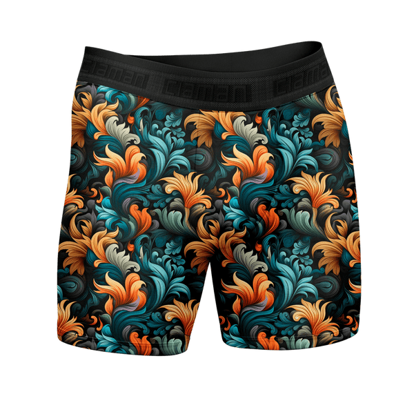 Cueca Boxer Long Juvenil Digital Style Ciaman Flower