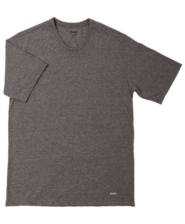 Men's Mash Crew Neck Cotton Gray T-Shirt