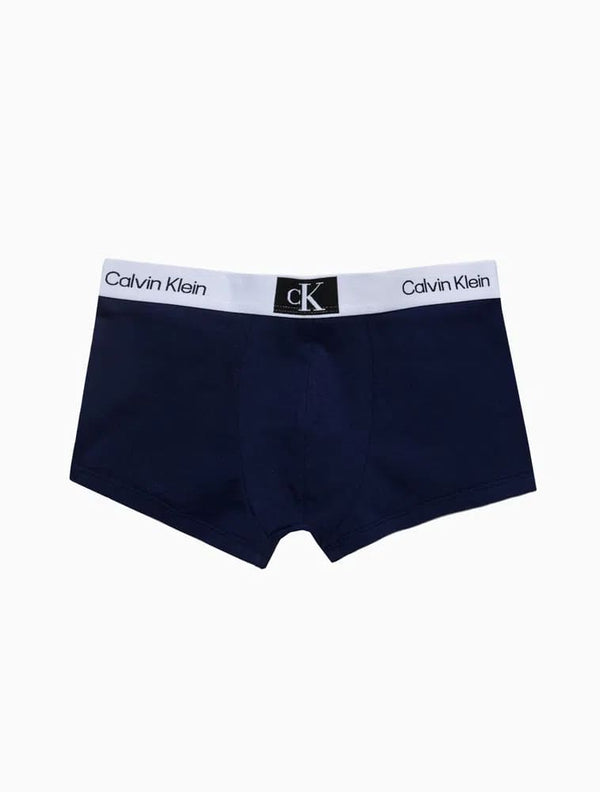 Cueca Low Rise Trunk Calvin Klein Cotton CK 1996 Azul