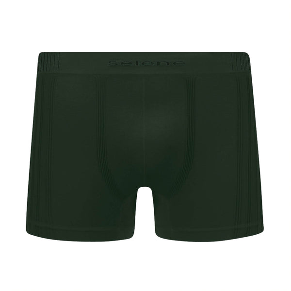 Cueca Boxer Selene Linie Poliamida Sem Costura Verde Militar