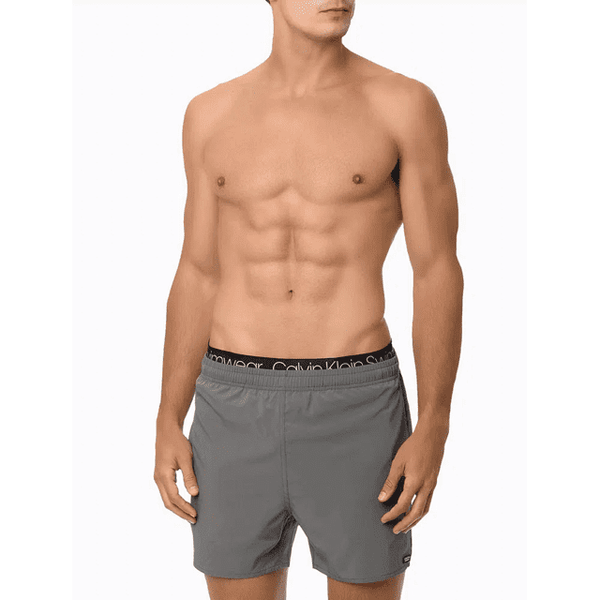 Shorts de Praia Masculino Calvin Klein Cós com Elástico Chumbo