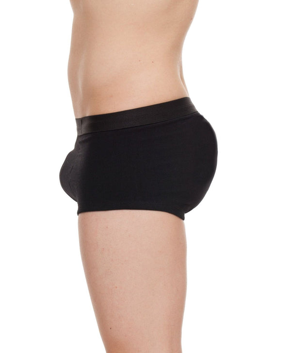 Cueca com Enchimento Traseiro e Frontal Mini Boxer Preta