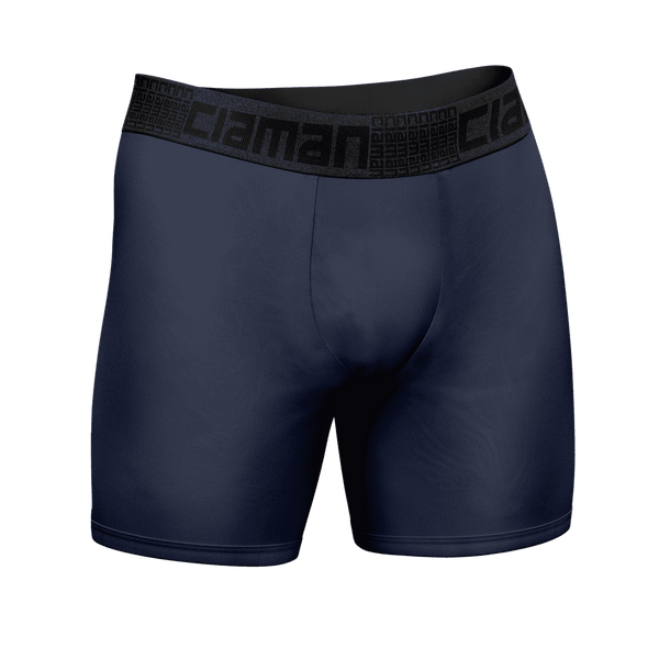 Cueca Boxer Tech Long CIAMAN Antimicrobiana Azul