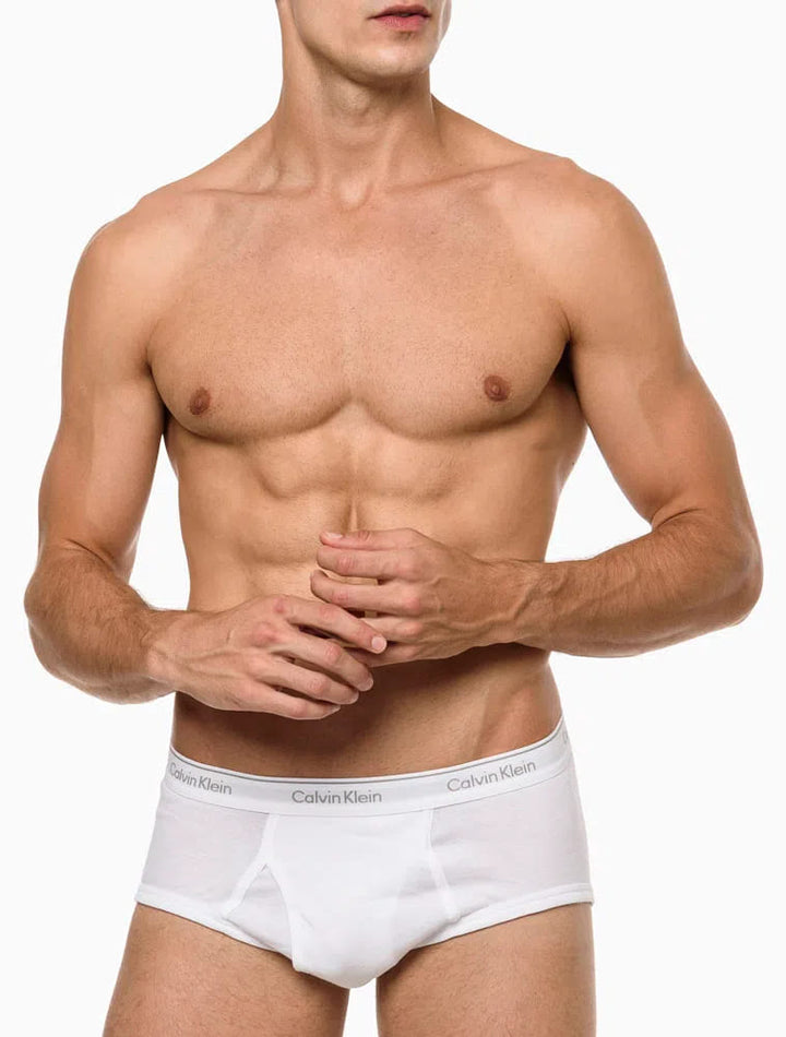 Kit Calvin Klein Slip Briefs with Opening White NB3999 – Comprar