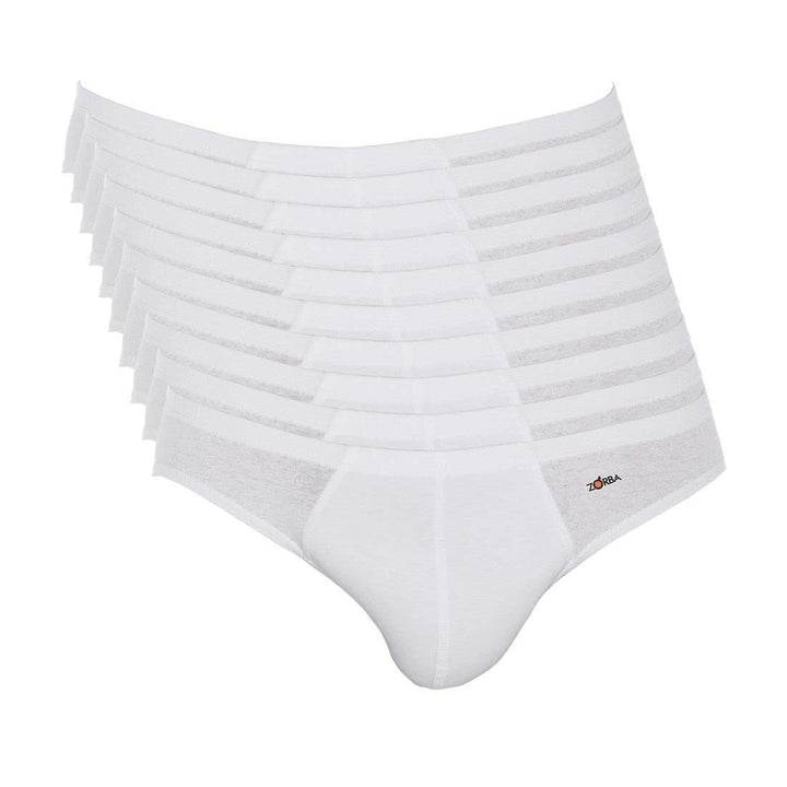 Kit 10 Cuecas Zorba Slip Algodão 791 Marinho