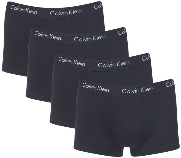 Kit 4 Cuecas Trunk Calvin Klein Life Algodão Pretas