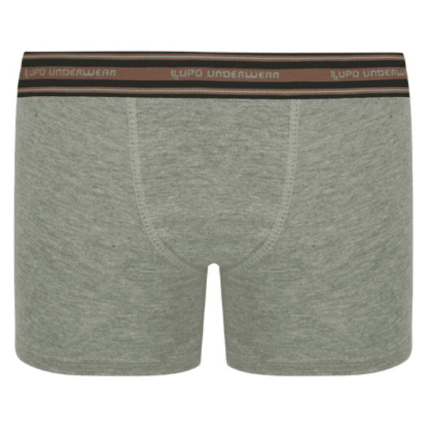 Cueca Boxer Infantil Lupo Comfort 2 Cinza Mescla