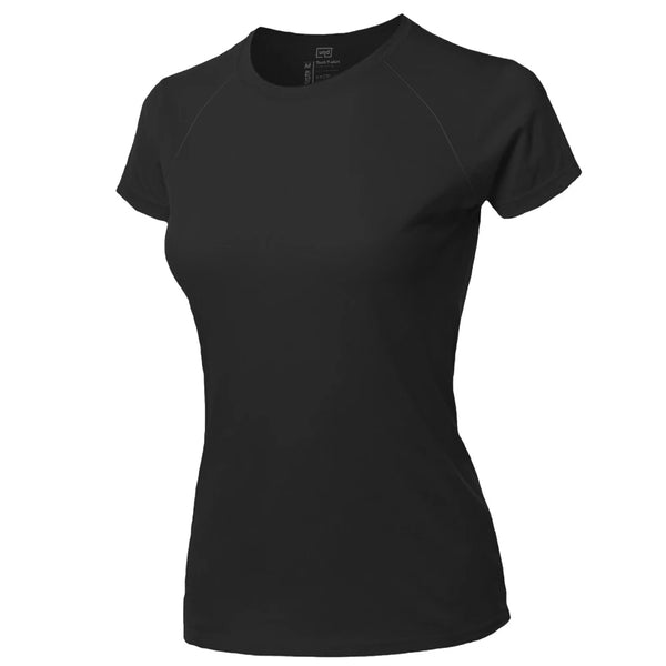 Tech T-shirt Raglan Feminina Modal UND® Preta