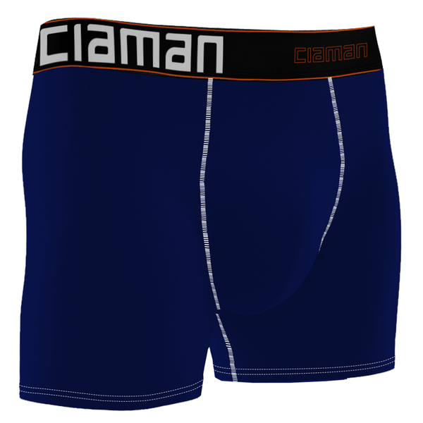 Cueca Boxer Maxx+ Colors Poliamida Antimicrobiana Ciaman Marinho