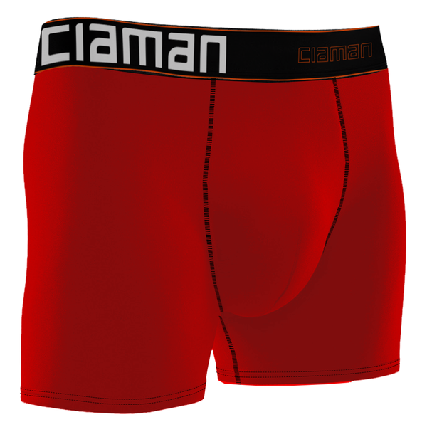 Cueca Boxer Maxx+ Colors Poliamida Antimicrobiana Ciaman Vermelha