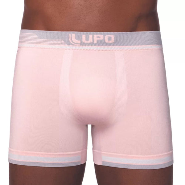 Lupo Seamless Pop Pink Microfiber Boxer Briefs