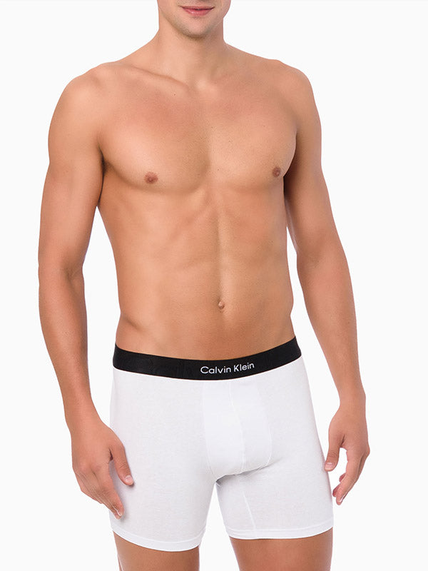 White Calvin Klein Monolith Boxer Briefs