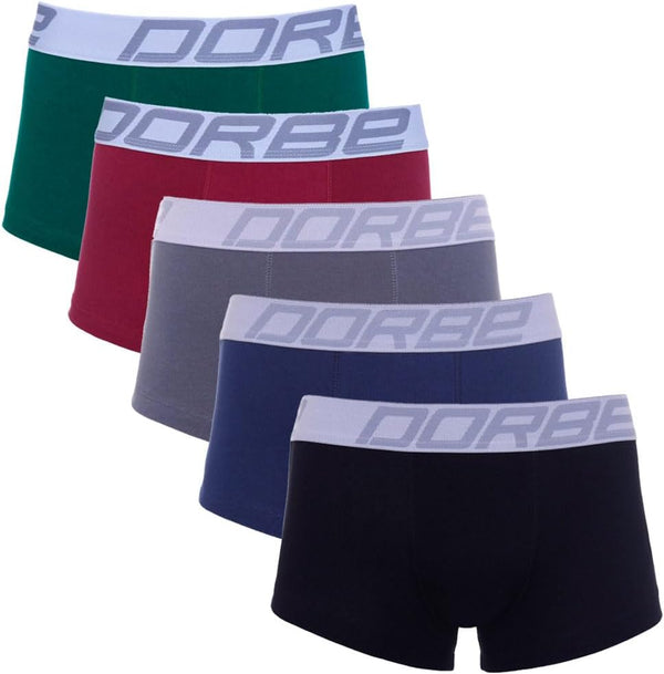 Kit 5 Cuecas Sungão Algodão Dorbe Masculina Cueca Sunga Cotton Masculino Homem Original Bermuda Lisa Macias