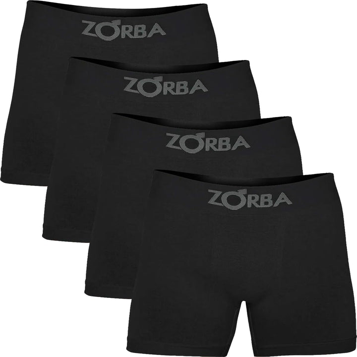 Kit com 4 Cuecas Boxer Algodão Sem Costura Zorba