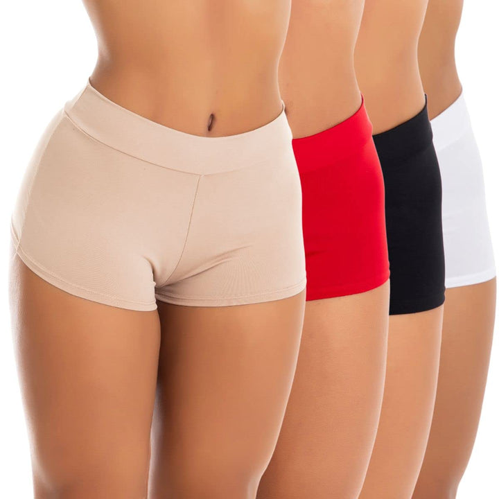 Kit 4 Calcinhas Shorts Cuecas Boxer Feminina Shortinho | 11