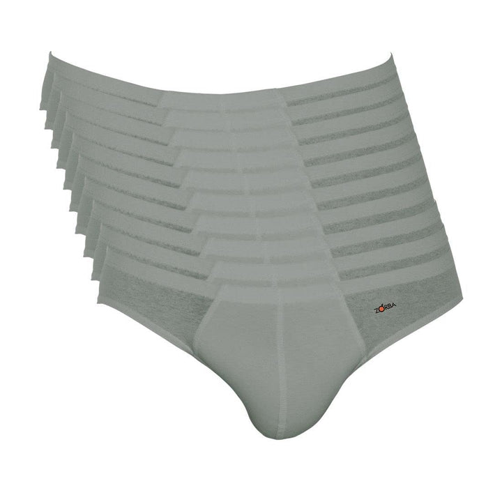 Kit 10 Cuecas Zorba Slip Algodão 791 Marinho