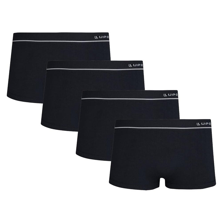Kit 4 Cuecas Sunga Lupo Masculina em Microfibra Sem Costura Confortáveis e Anatômica