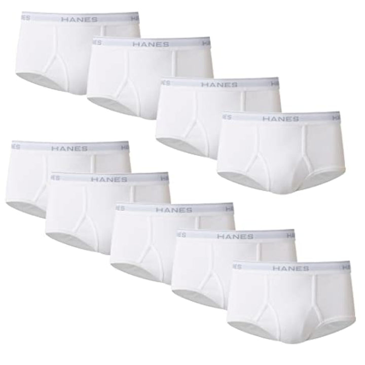 Hanes Cuecas masculinas de algodão com absorção de umidade, disponíveis em branco e preto, várias embalagens disponíveis