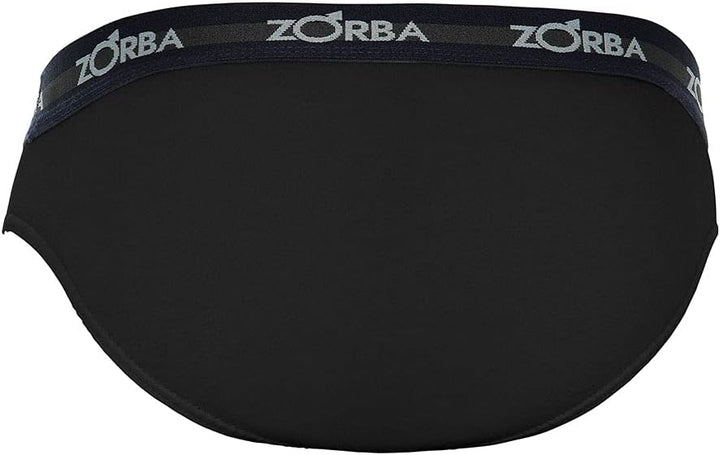 Kit Com 6 Cuecas Zorba Slip Max 764 Azul Marinho