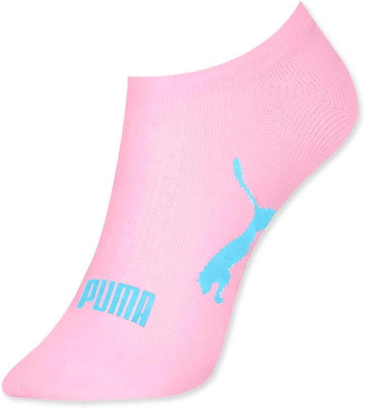 PUMA Kit 9 Pares Meia Invisível Sapatilha Adulto Feminina, 1 Azul Claro - 7 Branco - 1 Rosa Claro, 34-39