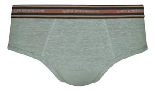 Lupo Comfort 2 Plus Size Cotton Slip Underwear Gray Mix