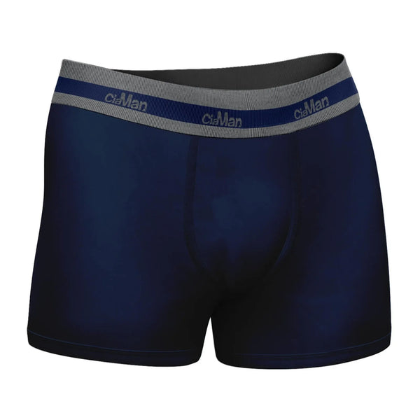 Cueca Boxer CiaMan Lisa Algodão Azul