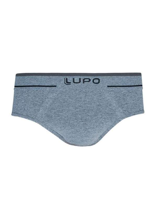 Cueca Slip Lupo Classic Microfibra Sem Costura Cinza