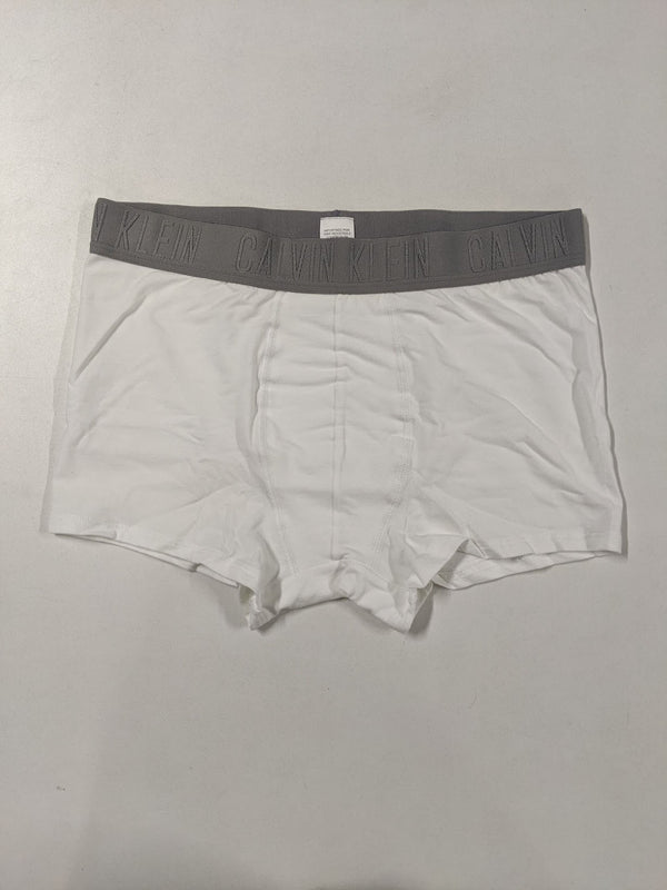 Cueca Trunk Cotton Peruano Black Branco Calvin Klein