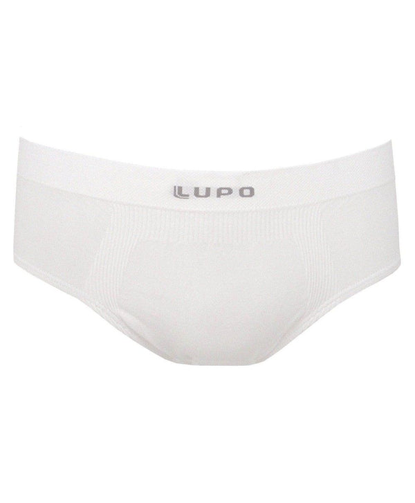 Cueca Slip Lupo Micromodal Sem Costura Branca