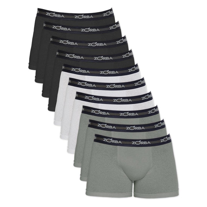 Kit com 10 Cuecas Zorba Boxer Algodão Max 702