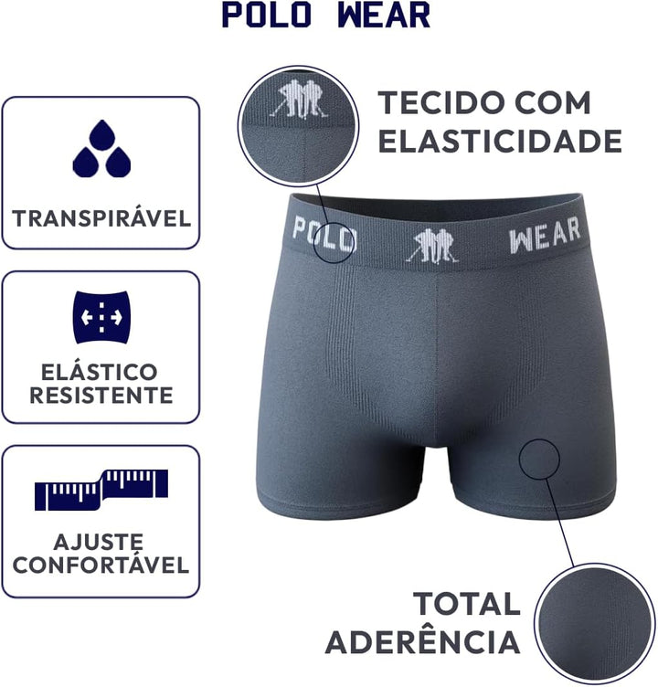 Kit 10 Cuecas Boxer Microfibra Sortidas 2