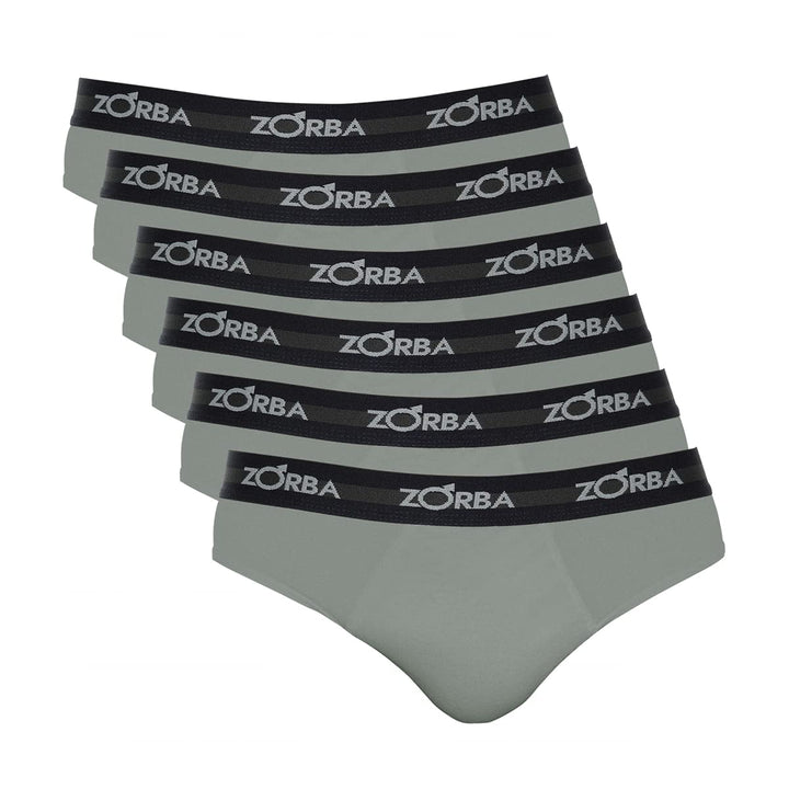 Kit Com 6 Cuecas Zorba Slip Max 764 Azul Marinho