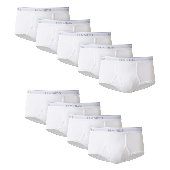Hanes Cuecas masculinas de algodão com absorção de umidade, disponíveis em branco e preto, várias embalagens disponíveis