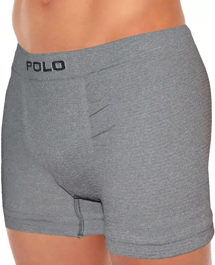 POLO STAR Kit 10 Cuecas Boxer Polo Star Microfibra Sem Costura Colorido