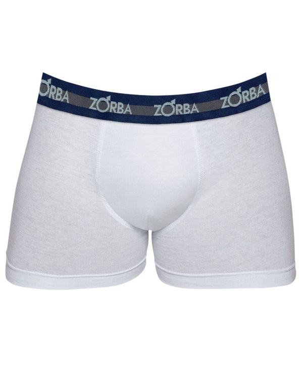 Cueca Zorba Boxer Max Plus Size 100% Algodão Branca