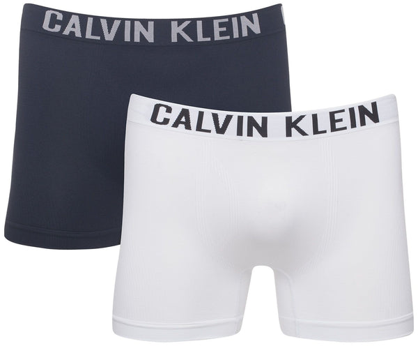 Kit 2 Cuecas Boxer Calvin Klein Micro Sem Costura Br/Pt